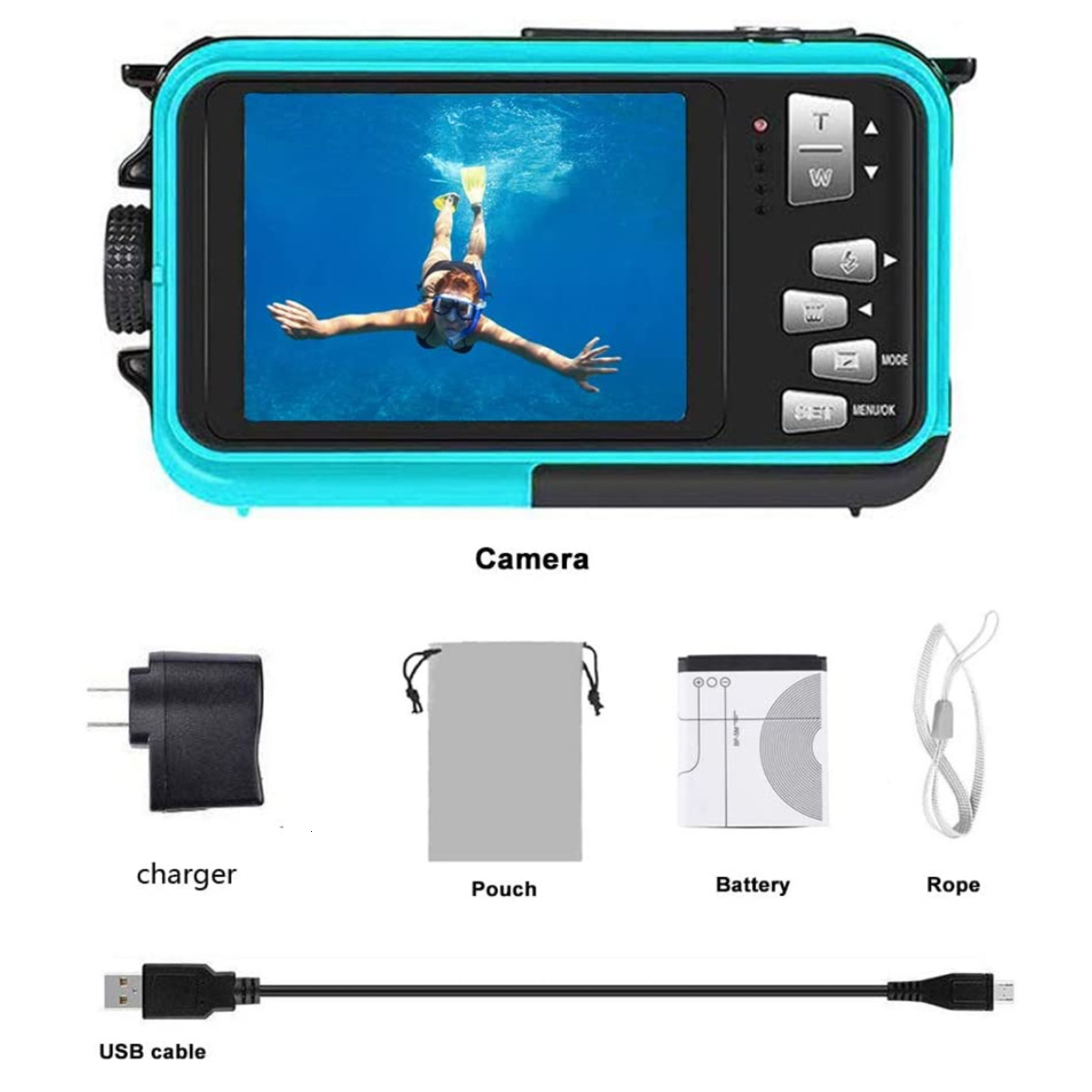 Weatherproof Cameras Underwater Camera Dual Screens HD 2 7K 48MP Digital Waterproof Anti shake Outdoor Video Recorder for Snorkeling Camping 230823