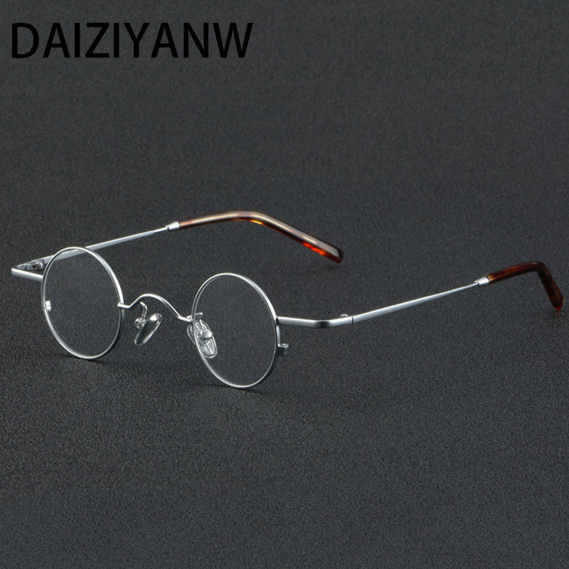 Fashion Sunglasses Frames High Quality Optical Men Alloy Eyeglasses Frames for Men Eyewear Flexible Vintage Punk Round Bronze Spectacles 230822