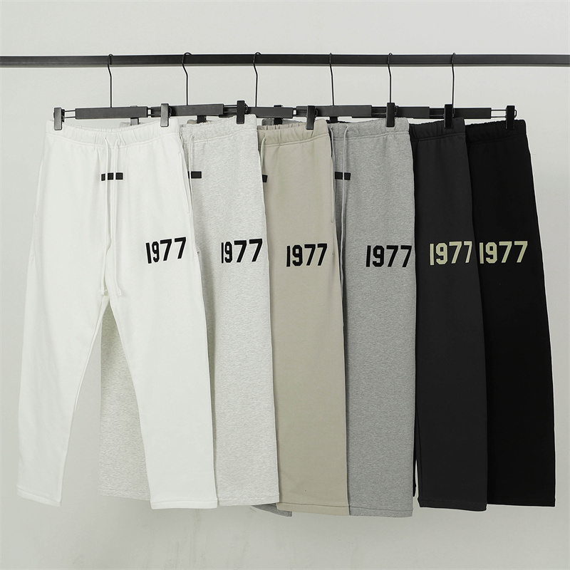 Designers Pants Men's Pants Galleries Sweatpants Dept Speckled Letter Print Men's Women's Couple Loose Versatile Casual Pants Straight Gray Orange Red M-3XL v73