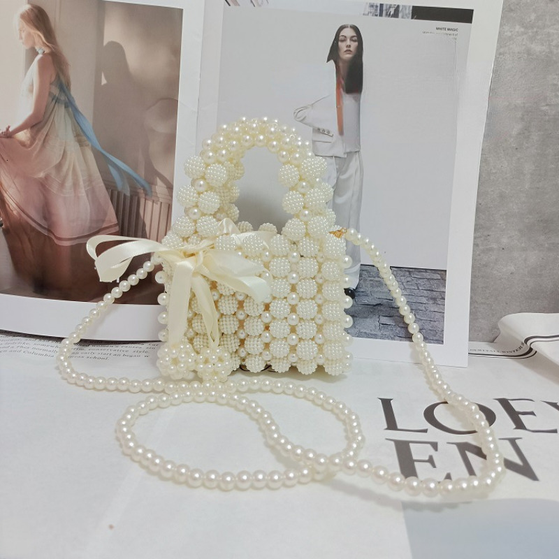 Handbags Cute Girls Princess Crossbody Bags Beads Purses and Handbags for Women Mini Coin Wallet Pouch Kawaii Kids Tote Hand Bags 230823