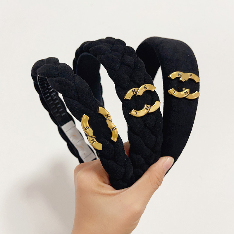 Designer Brand Classic Letter plush butterfly knot Hair bands For Women Girl Elastic Letters Sports Fiess Headband Head Wrap