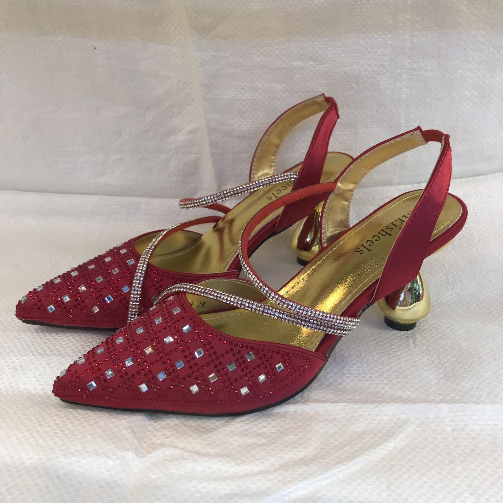 2025 new Dress Shoes Unique Ladies Heel With Match Lady Bag DualPurpose Shiny s Evening Bags Set For Party Or Commute 3742 230823