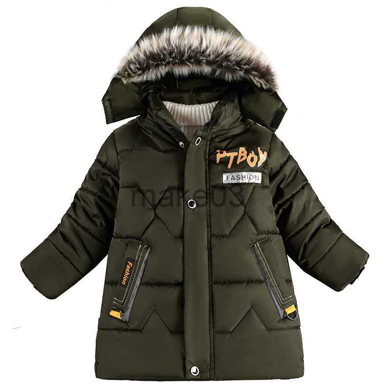 Down Coat Boys Down Jackets 510 Years 2023 Winter Teen Boy Thick Warm Cotton Hooded Coats Outerwear Children Clothing Windbreaker Jackets J230823