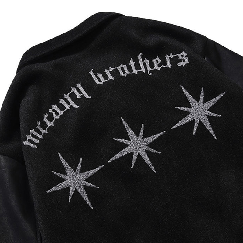 Men's Jackets Y2k Vintage Varsity Jacket Men Loose Lapel Pilot Bomber Jacket Baseball Coats Embroidery Return Women Coat Hip Hop Streetwear 23082