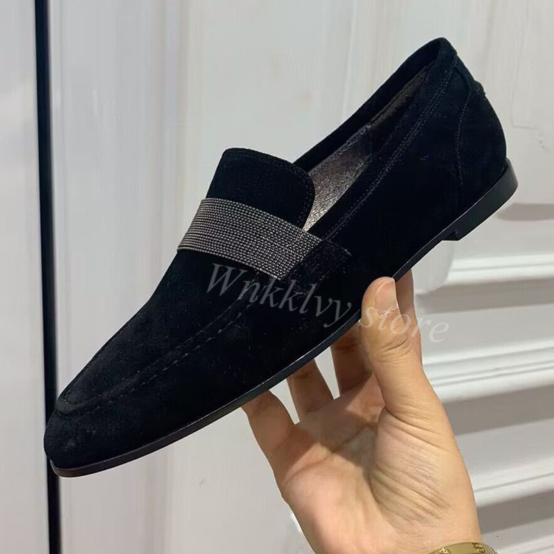 New Dress Shoes Flat Gentleman Style Round Toe Party Casual Shoe Genuine Leather Comfort Loafer Spring Shallow Mouth Walk 230823