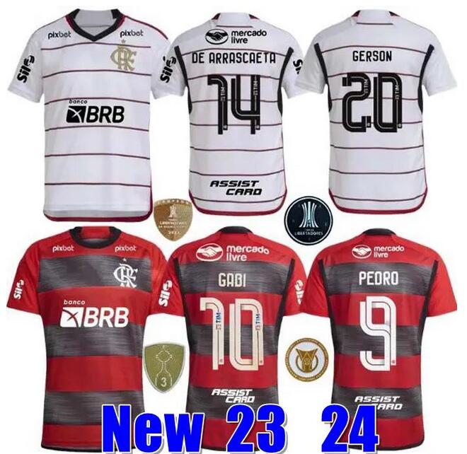 Flamengo soccer jerseys 2023 2024 VIDAL DE ARRASCAETA GABI football shirts PEDRO B.HENRIQUE E.RIBEIRO camisa Flamengo 23 24 Outubro Rosa jersey
