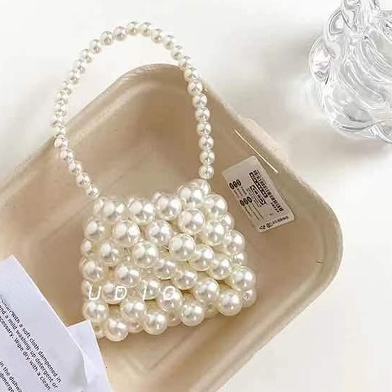 Handbags Women Mini Purse Handbag Cute Kids Pearl Crossbody Bags for Girls Small Coin Pouch Wallet Kawaii Baby Clutch Bag Gift 230823