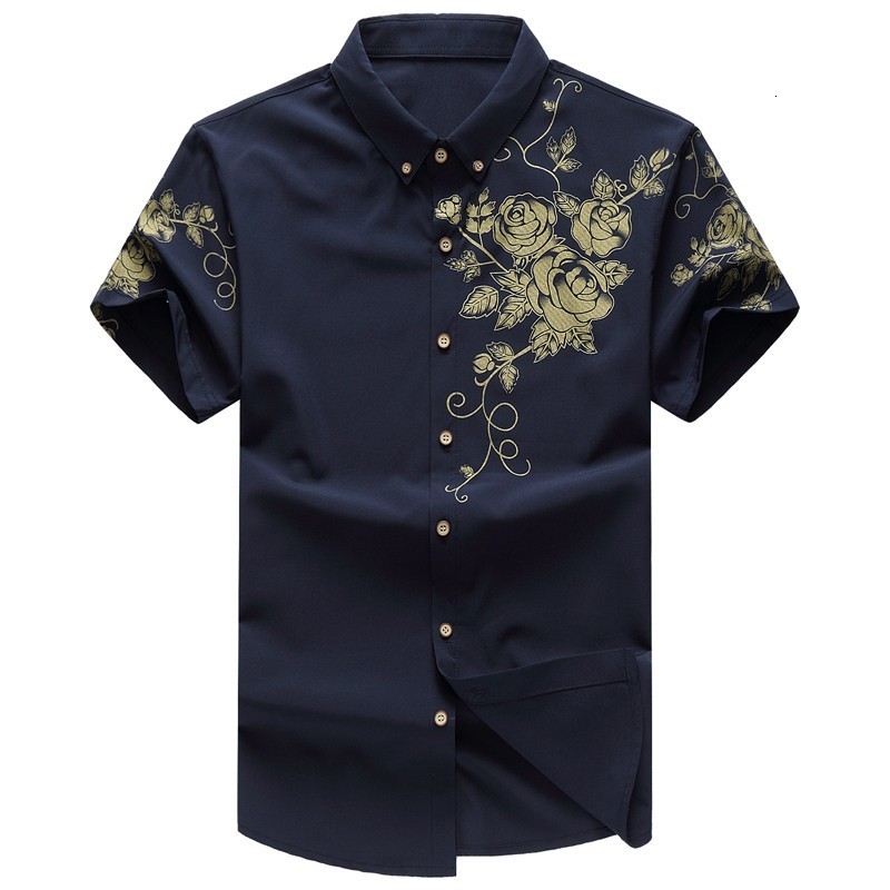 Men's Casual Shirts Summer Hawaii Aloha Shirt Flamingo Print Short Sleeve Beach Holiday Party Wear 230822