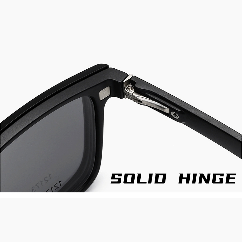 Fashion Sunglasses Frames YIMARUILI Ultra-light 15 Magnetic Suction Polarized Clip Eyewear TR90 Retro Square Optical Prescription Eyeglasses Frame Men