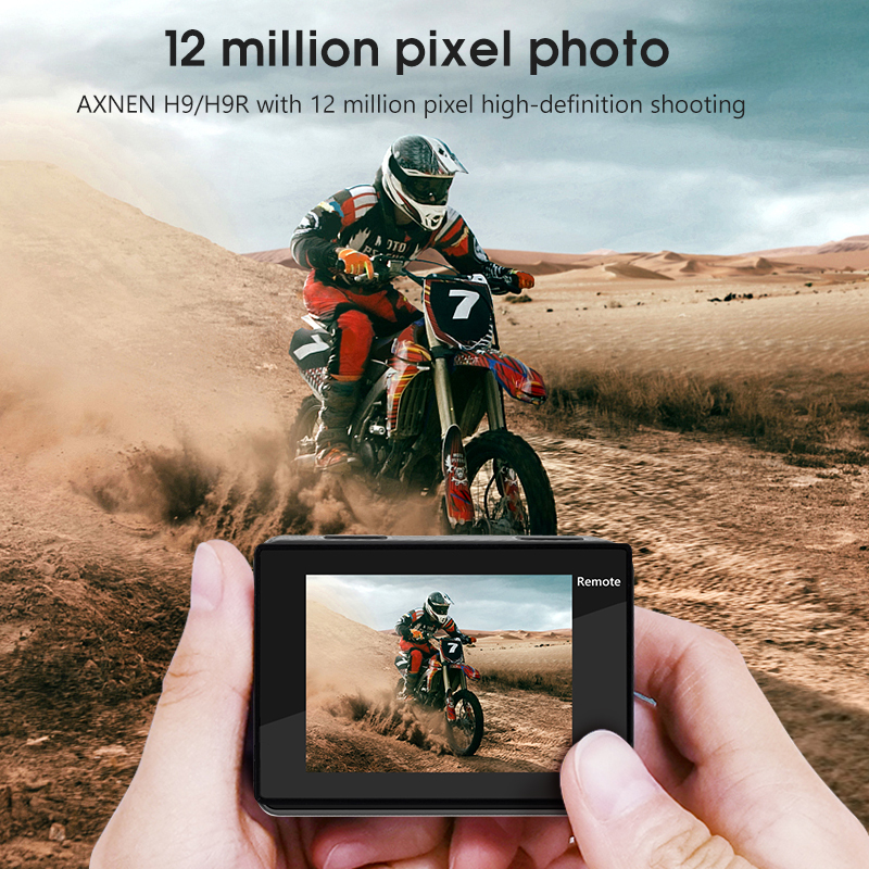 Weatherproof Cameras AXNEN H9R 4K Sports Camera Motorcycle Bicycle Helmet Waterproof Video Recording WiFi Action for P ography with Remote 230823