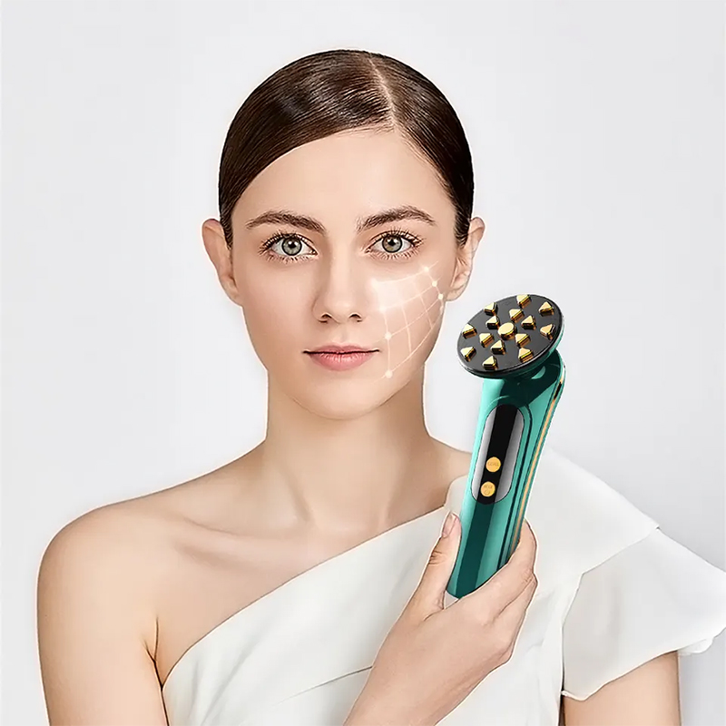 Mini Electric Facial Cleansing Deep Pore Cleaning Skin Massager Face Rejuvenation RF EMS Led Light Therapy Anti Aging Wrinkle Removal Beauty Device