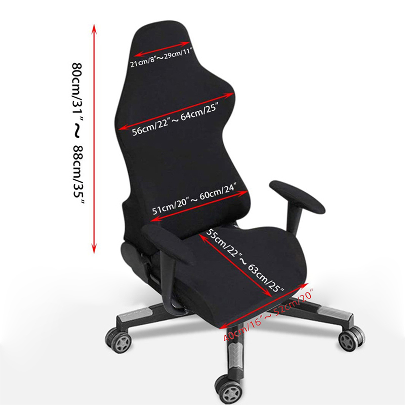 Chair Covers Gaming Chair Covers Seat Cover For Elastic Office Chair Cover Spandex Computer Chair Slipcover For Armchair Protector Seat Cover 230823