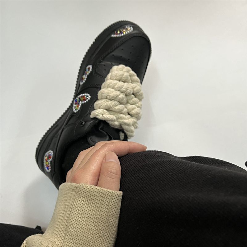 Shoe Parts Accessories Bold Cotton Linen Twist Weave Shoelaces Wood Color Rope Laces Men Women Trend Personality Sport Casual Shoes Dropsship 230823