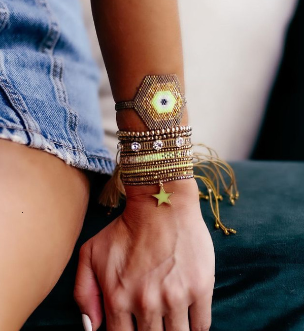 Charm Bracelets Pretty Bead Vintage Handmade Miyuki Woven Bracelet Set For Women Mexican Friendship Pulseras Gift 230822