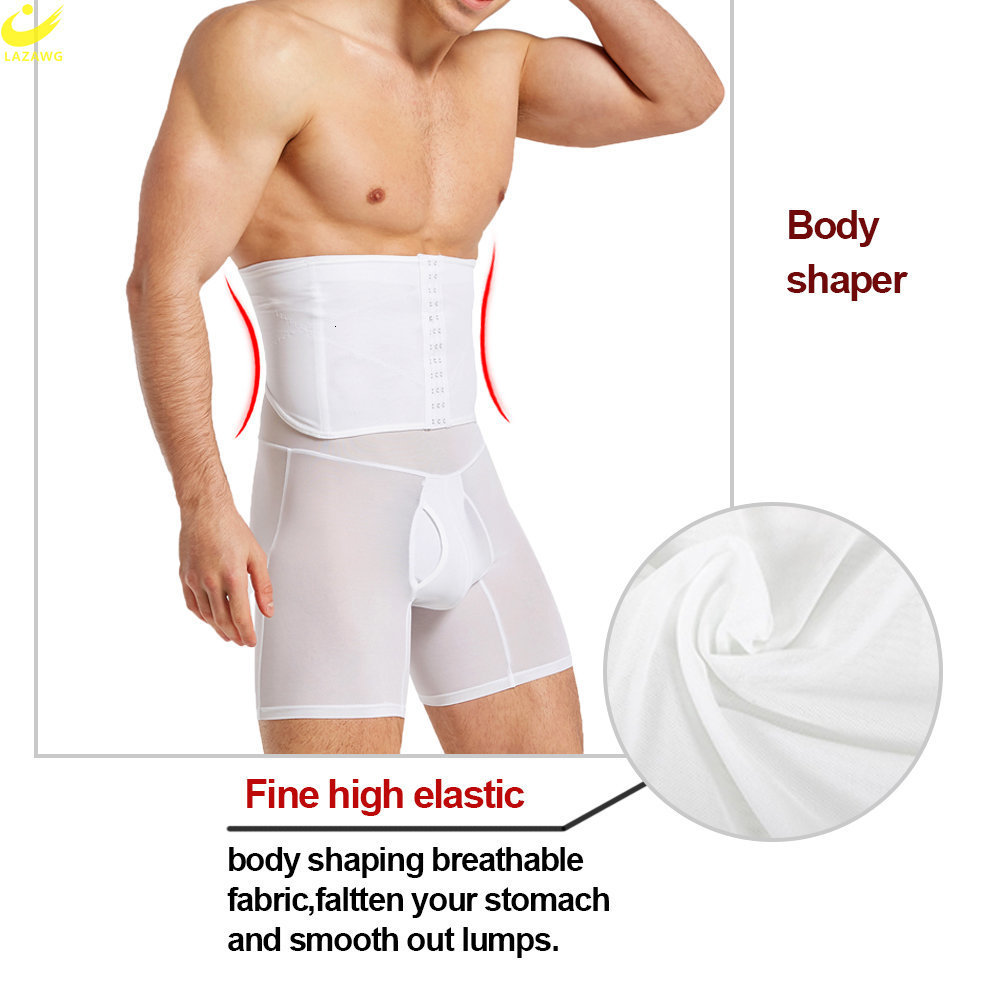 Men s Body Shapers LAZAWG Shaper Shorts for Men Shapewear Weight Loss High Waist Underwear Trainer Tummy Control Panties Slimming 230823