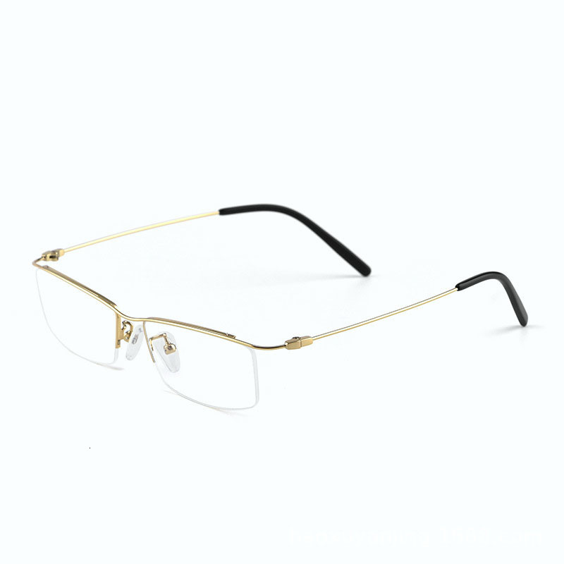 Fashion Sunglasses Frames HDCRAFTER Metal Glasses Frame for Men Half Rim Rimless Eyeglasses Cool Optical Eyewear Prescription Spectacles Frame 230822