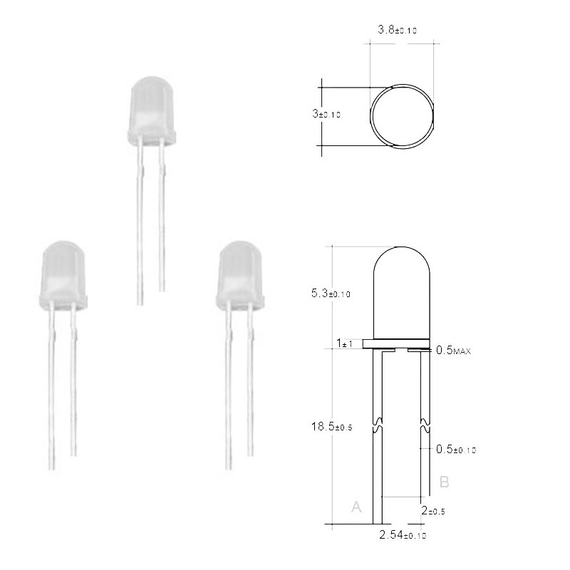 1000pcs/lot 5mm Atomization Straw Hat Diode White Red Blue Green Yellow Ultra Bright LEDS Kit LED Light Diode