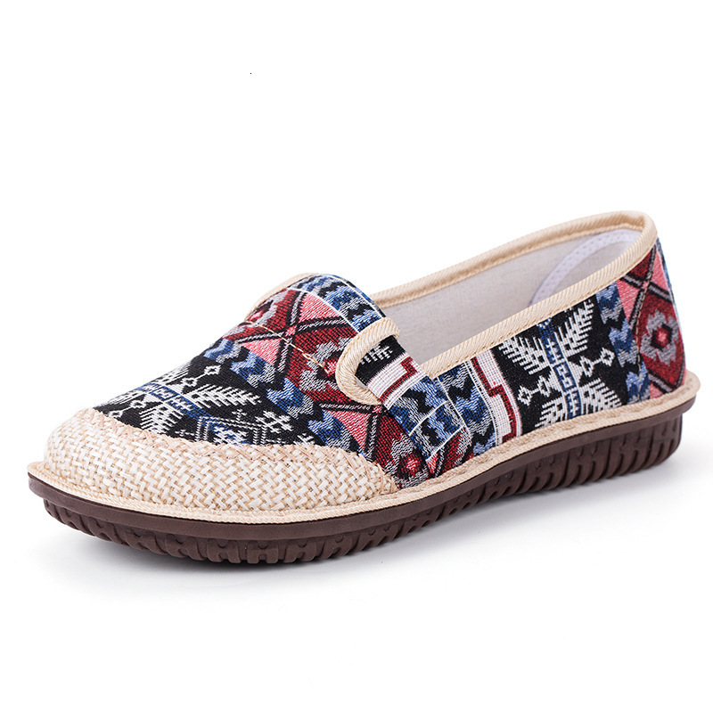 Dress Shoes 2023 Summer Ladies Casual Comfort Bohemian Slip On Lazy Female Womens Flat Canvas Strap Loafers Straw New Espadrilles 230823