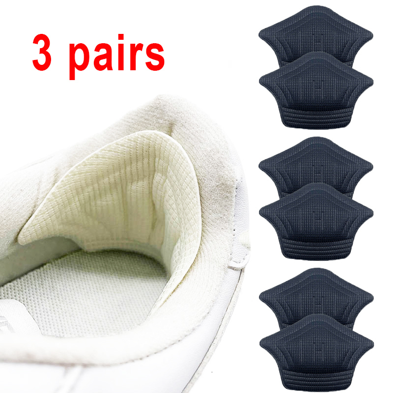 Shoe Parts Accessories 3pair6pcs Insoles Patch Heel Pads for Sport Shoes Back Sticker Adjustable Size Antiwear Feet Pad Cushion Insert Insole 230823