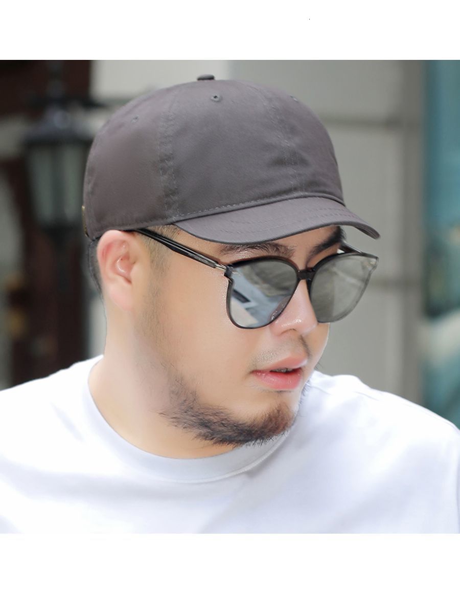 Berets Short Brim Deep Top Large Cap Big Face Man Plus Size Sun Hat Male Summer Outdoors Cycling Cotton Sport 50cm 5965cm 230822
