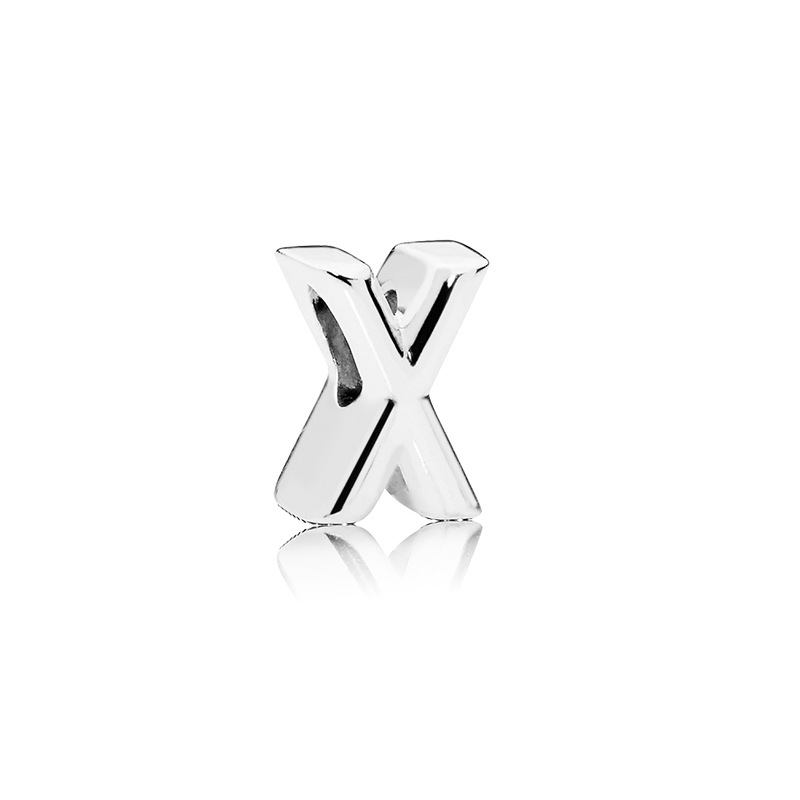 925 Sterling Silver Charm Beads 26 English Letters Beading DIY Accessories San Beads Are Suitable For Primitive Jewelry Free Delivery