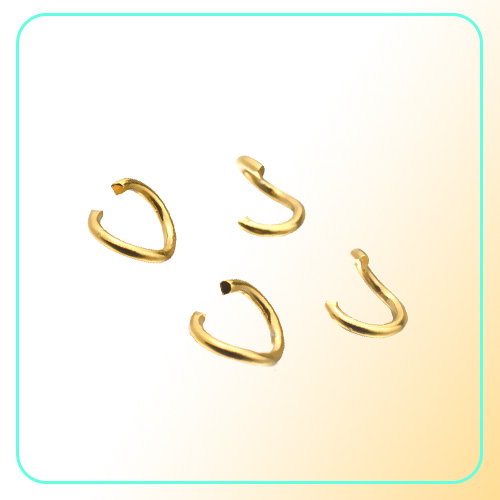 100pcslot Gold silver Stainless Steel Open Jump Rings Direct 4568mm Split Rings Connectors for DIY Ewelry Findings