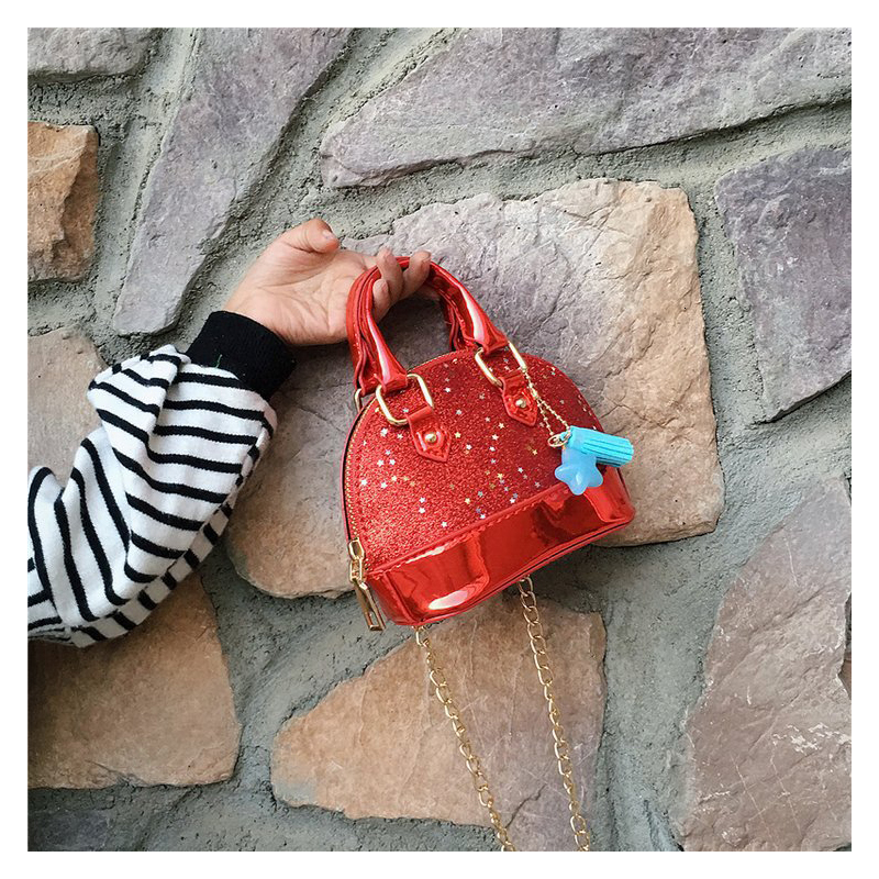 Handbags Girls Kids Children Mini Purses and Shell Handbags Leather Crossbody Bags for Women Small Wallet Party Hand bag Girl Purse 230823