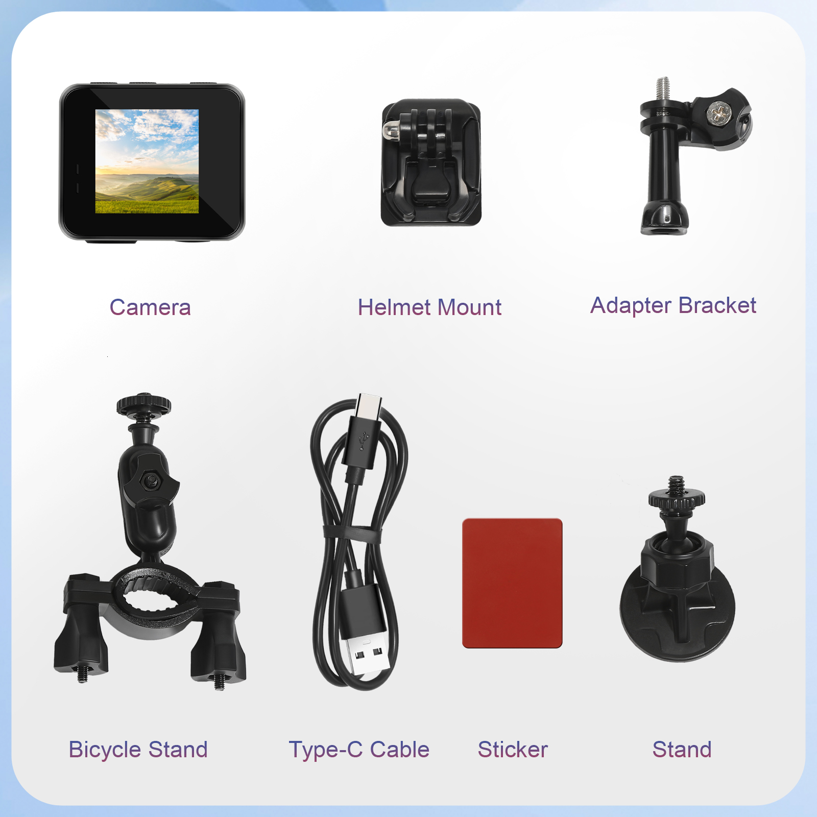 Weatherproof Cameras Vandlion A35 Waterproof HD 1080P Sports Action Camera 1 54" TFT Screen Wireless Cam Bike Car DVR Drive Recorder with Stands 