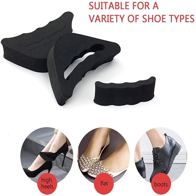 Shoe Parts Accessories Toe Plug Soft Sponge Half Insoles Reusable Filler Inserts for Shoes Adjustable Too Big Foot Brace Pads Unisex 230823