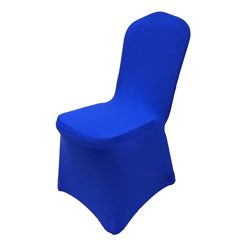 White Chair Covers Polyester Spandex Chair Cover Stretch Slipcovers for Wedding Party Dining Banquet Flat-Front Seat Covers