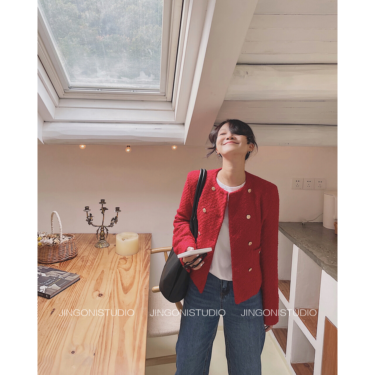 Women s Jackets Winter Women Red Trench Coat en Tweed Short Blazers Raincoat Oem Korean Fashion Y2k Clothes Overcoat Parkas 230823