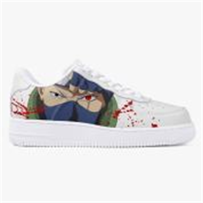 Customized shoes Men's fashionable casual shoes DIY women's shoes White sole, white body, Naruto 99133