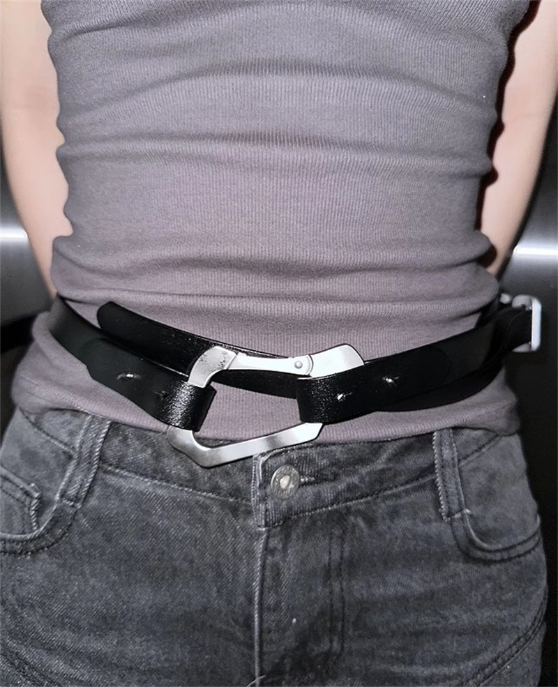 Other Fashion Accessories French HE Multifunctional Mountaineering Buckle Belt Disassembly Combination Cowhide Men s Folding 230822