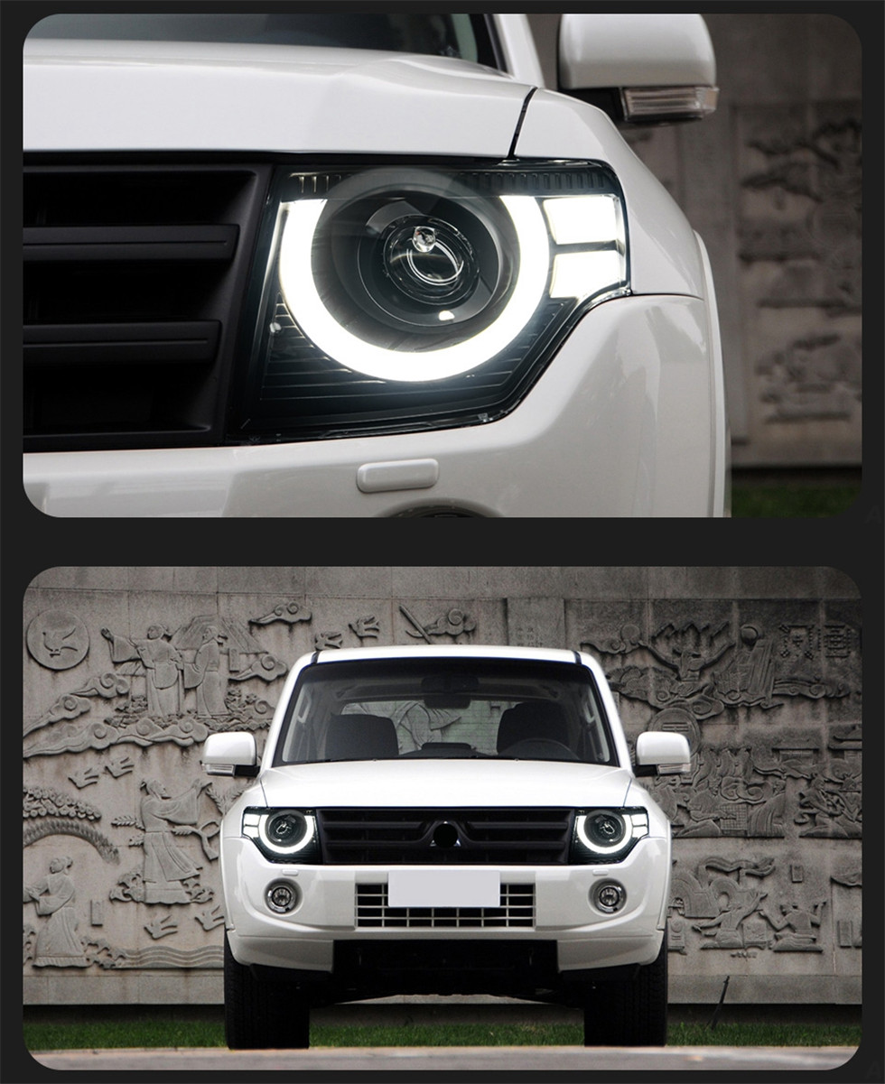 Auto Parts Headlights For PAJERO V93 Headlight V97 20 06-20 21 Montero V87 V95 Dynamic Signal Animation Lights
