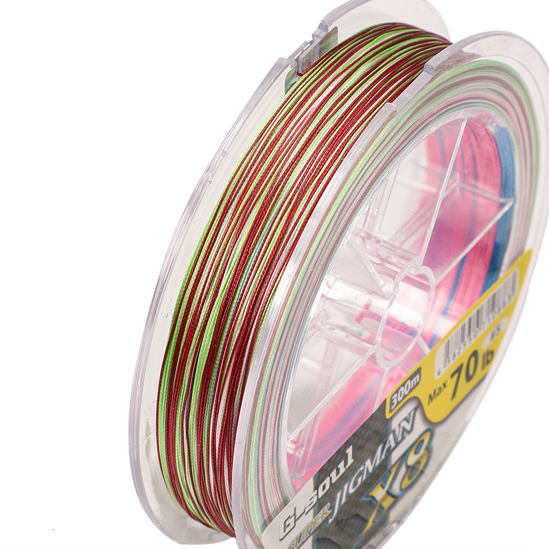 Braid Line Japan Original YGK G SOUL X8 Super JIGMAN PE Multicolored High Strength Ocean Fishing Lines 200M 300M 230822