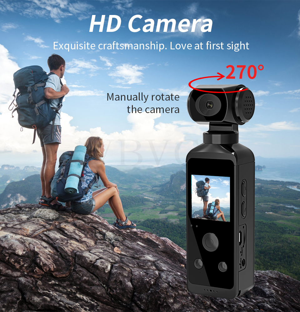 Weatherproof Cameras 4K 1080P HD Mini Action Camera Wifi Portable Sport Camcorder 1 3" LCD Screen 270 Rotatable Len Remote View with Waterproof C