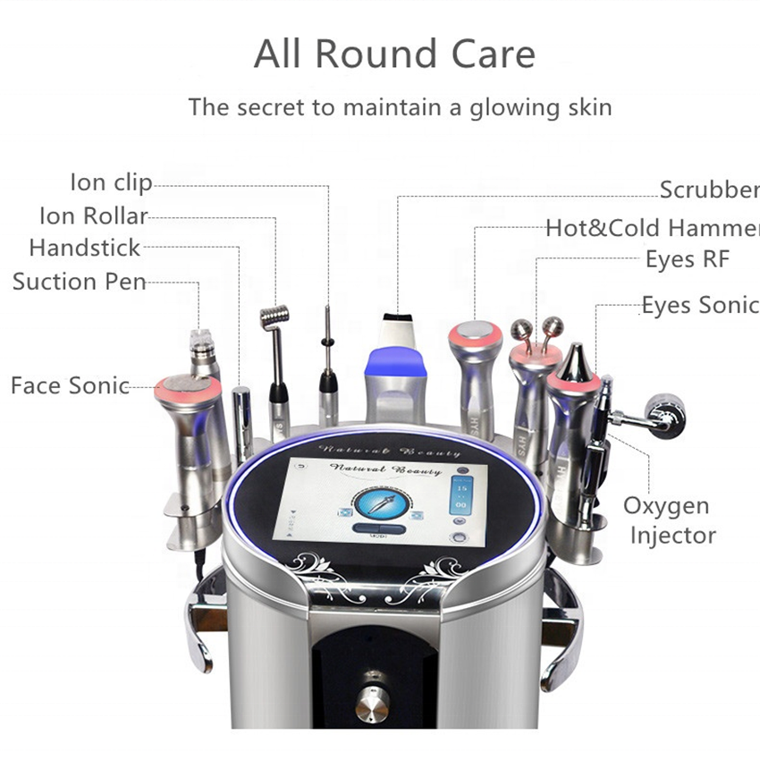 Professional skin facial water hydra diamond tip peel micro dermabrasion hydro microdermabrasion machine Oxygen Therapy Facial Machine