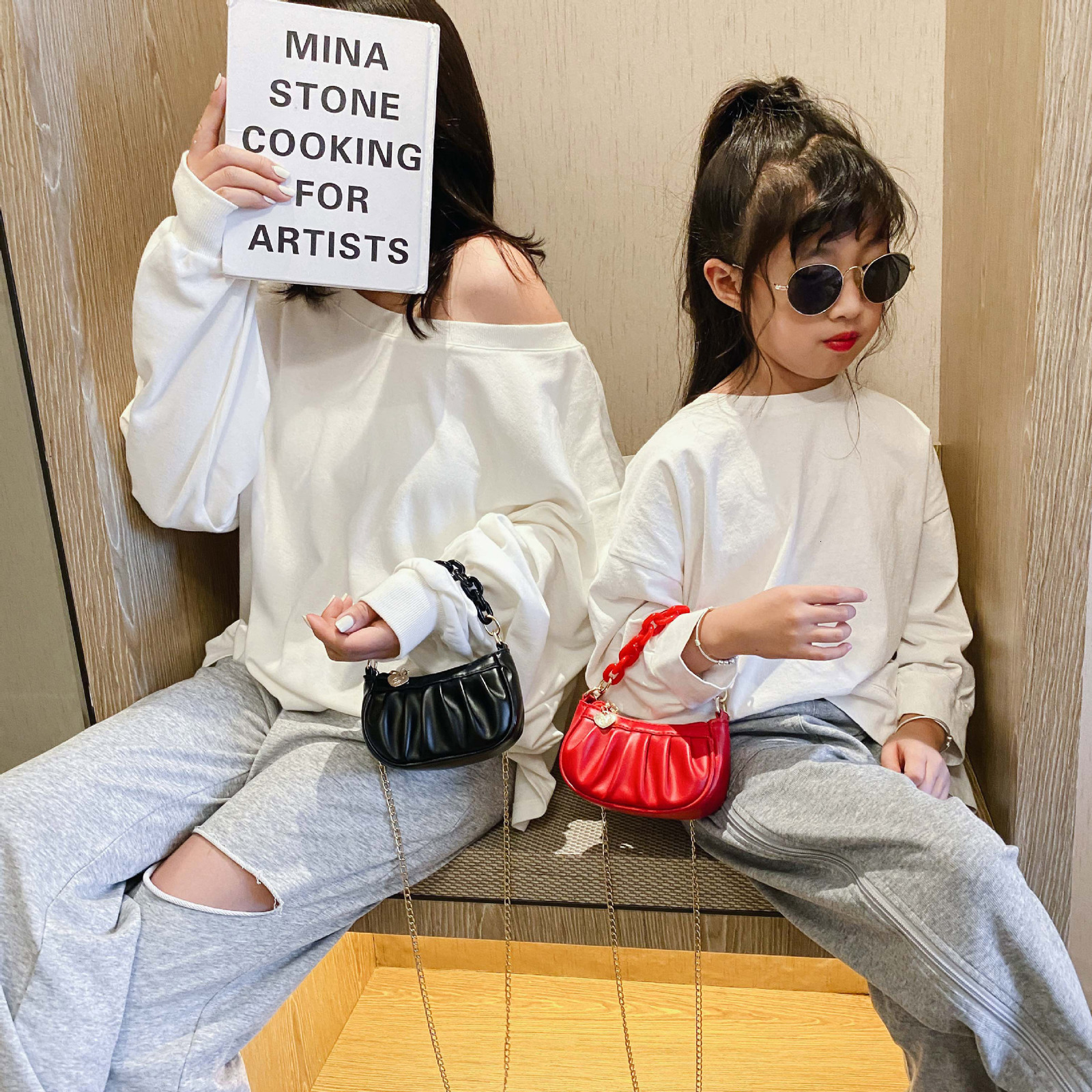 Handbags Children's Mini Clutch Bag Cute Crossbody Bags for Women Kids Small Coin Wallet Pouch Baby Girls Party Hand Bag Purse 230823
