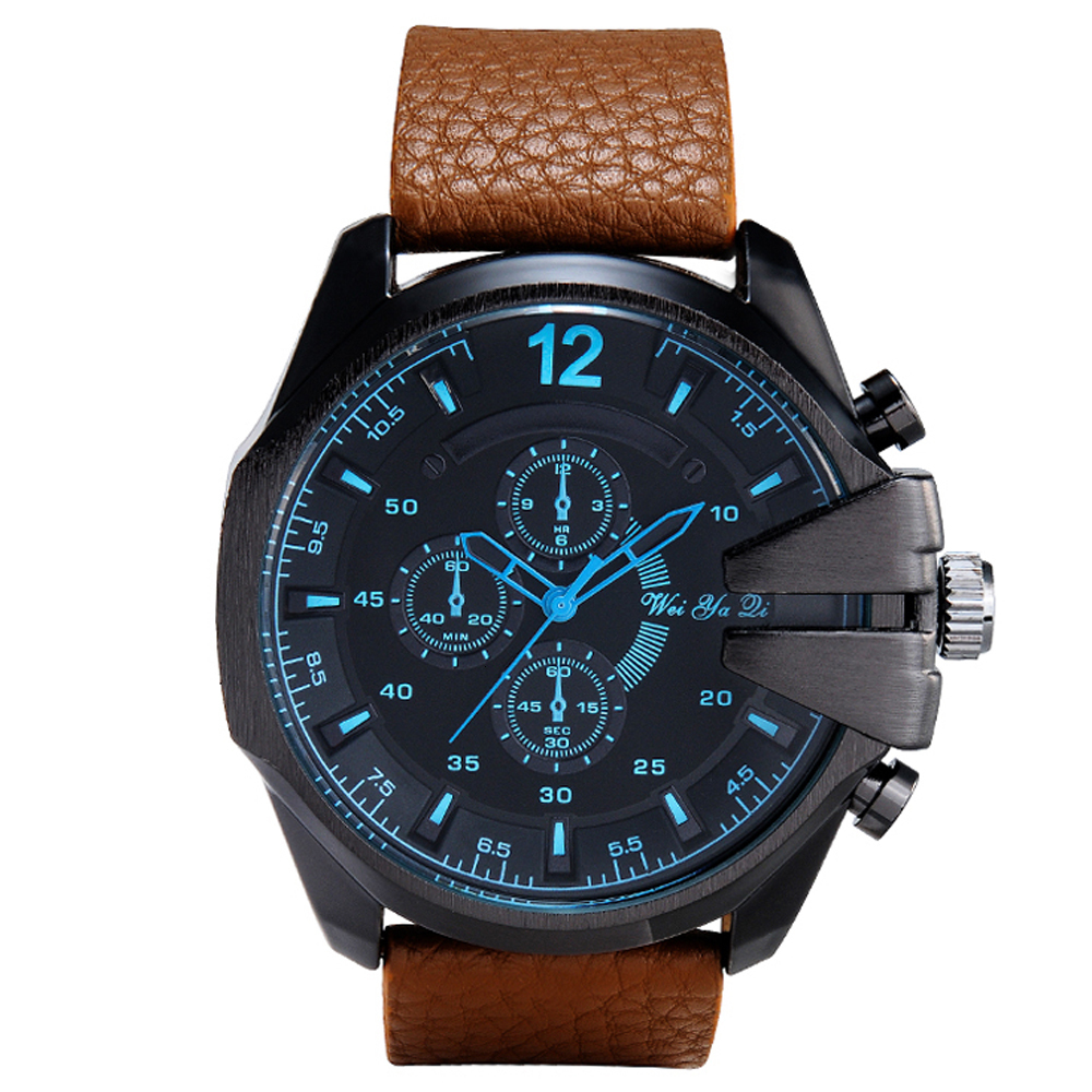 Other Watches Leather Strap Men Casual Watch Business Wristwatches Sports Military Quartz Man Clock Relogio Masculino 230822