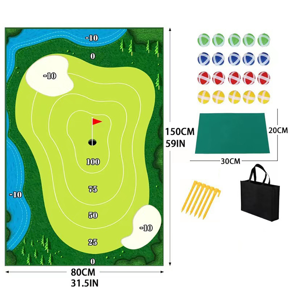 Other Golf Products Mini Casual Game Set Training Mat Improve Skills Putting Royale Hitting Mats for Indoor Outdoor Gaming 230822