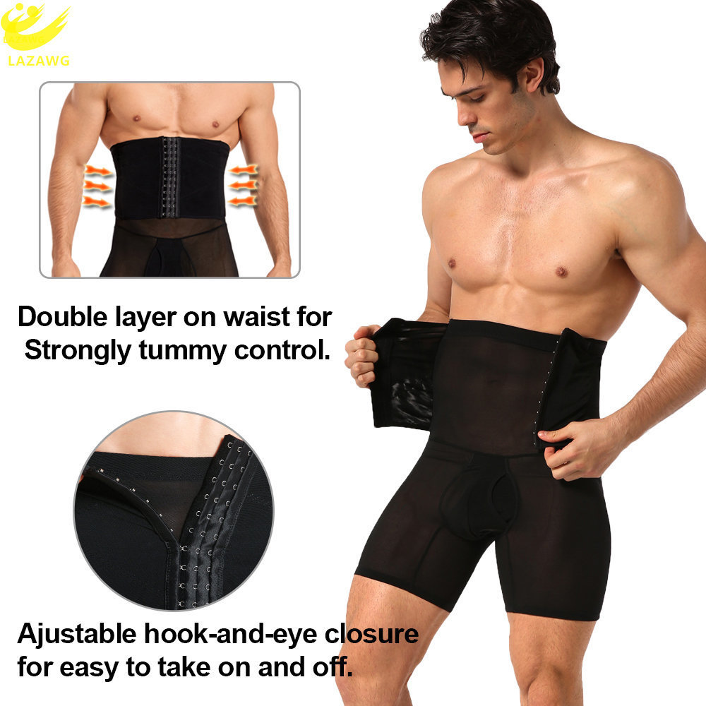 Men s Body Shapers LAZAWG Shaper Shorts for Men Shapewear Weight Loss High Waist Underwear Trainer Tummy Control Panties Slimming 230823