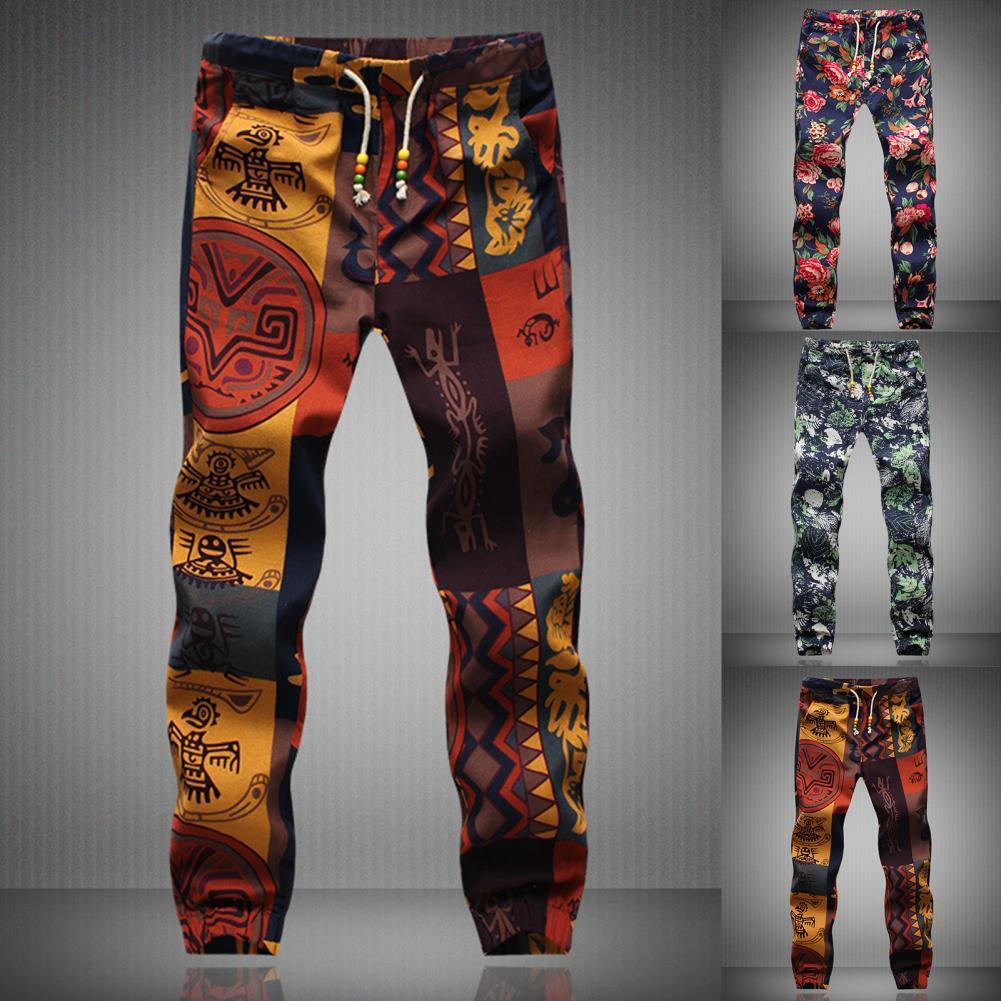 Men's Pants Terrific Men Trousers Vintage Style Summer All Match Ethnic Casual 230822