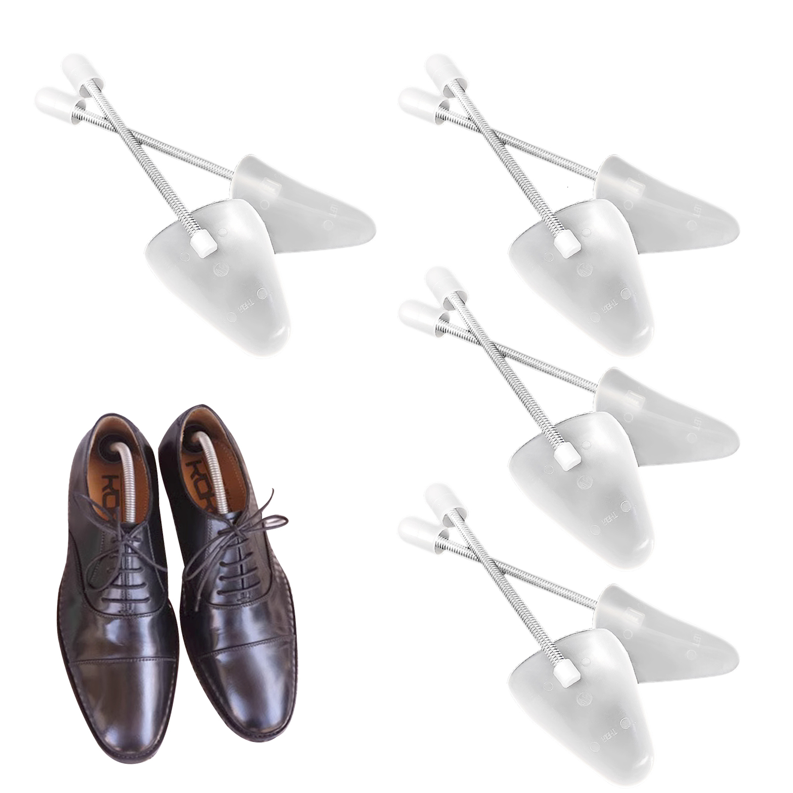 Shoe Parts Accessories 4pairs Women Men Maintain Size Accessories Gift Professional Shoe Stretcher Home Durable Trainer Sneaker Flexible Spring Tree 2