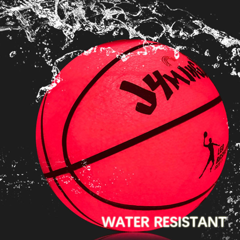 Balls LED Basketball Light Up Bright Streetball PU Leather Regular Size 7 Glow In The Dark for Night Play Gift 230822
