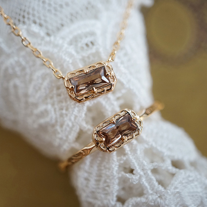 Wedding Rings LAMOON Vintage Bijou Smoky Grey Cubic Zircon Thin Ring For Women 925 Sterling Silver Gold Plated Fine Jewelry Christmas Gift 230822