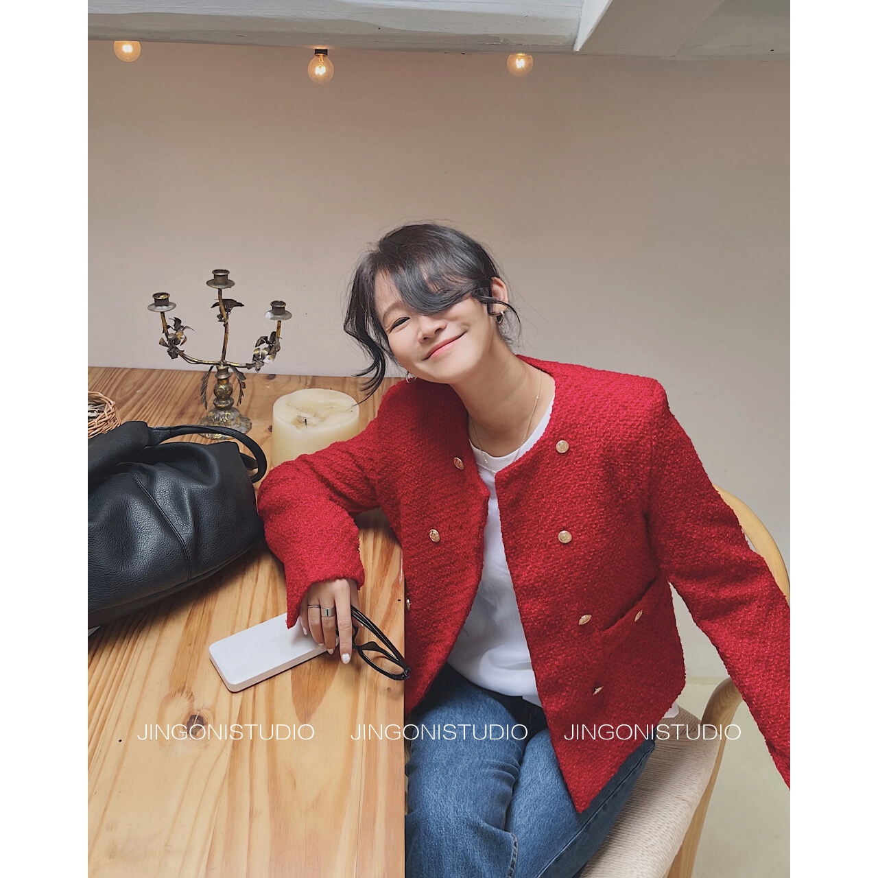 Women s Jackets Winter Women Red Trench Coat en Tweed Short Blazers Raincoat Oem Korean Fashion Y2k Clothes Overcoat Parkas 230823