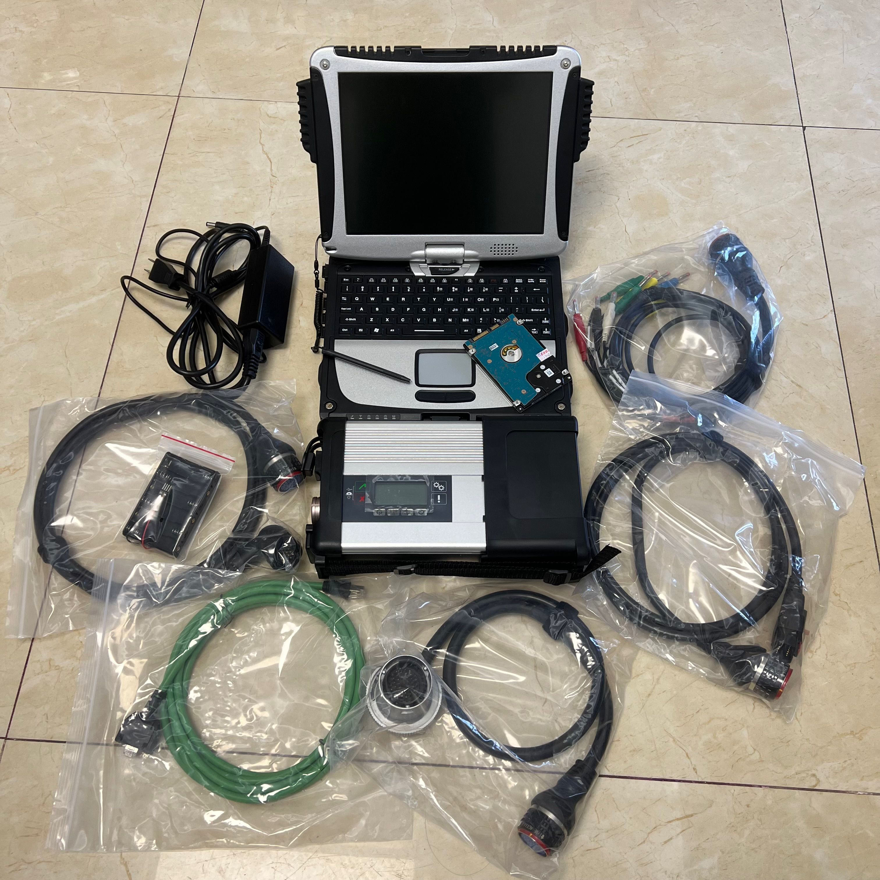 mb star diagnosis tool compact sd connect c5 doip wifi with laptop Toughbook CF19 i5 4g touch pc SUPER SSD ready to work