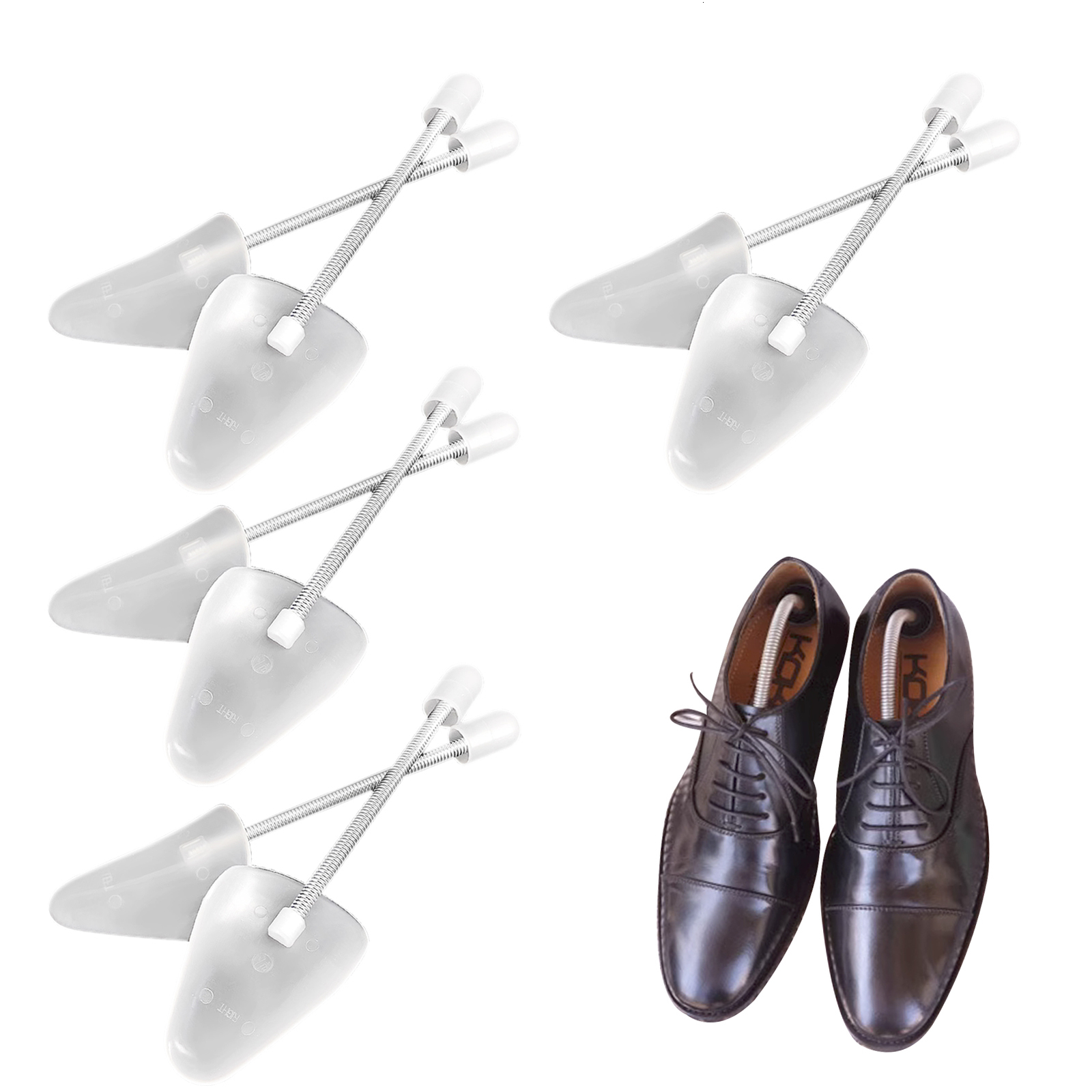Shoe Parts Accessories 4pairs Women Men Maintain Size Accessories Gift Professional Shoe Stretcher Home Durable Trainer Sneaker Flexible Spring Tree 2