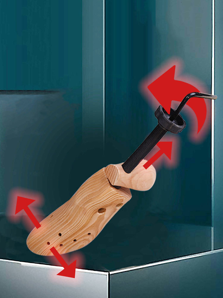 Shoe Parts Accessories FamtiYard 2Pcs Shoe Stretcher Adjustable Shoes Tree Shaper Rack Pine Wood Shoe Expander For Women Man Shoe Accessories 230822