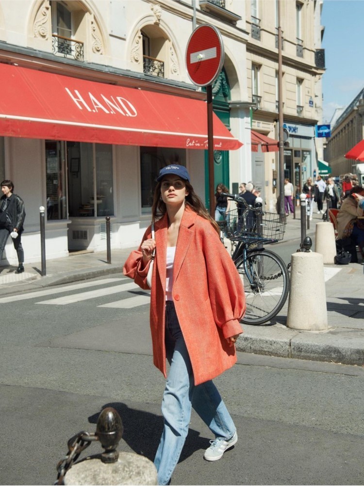 Women's Jacket Autumn Solid Lapel Crop Overcoat Fashion Long Seeve One Button Short Coat 2023 Chic Temperament Commute Female Streetwear 230822